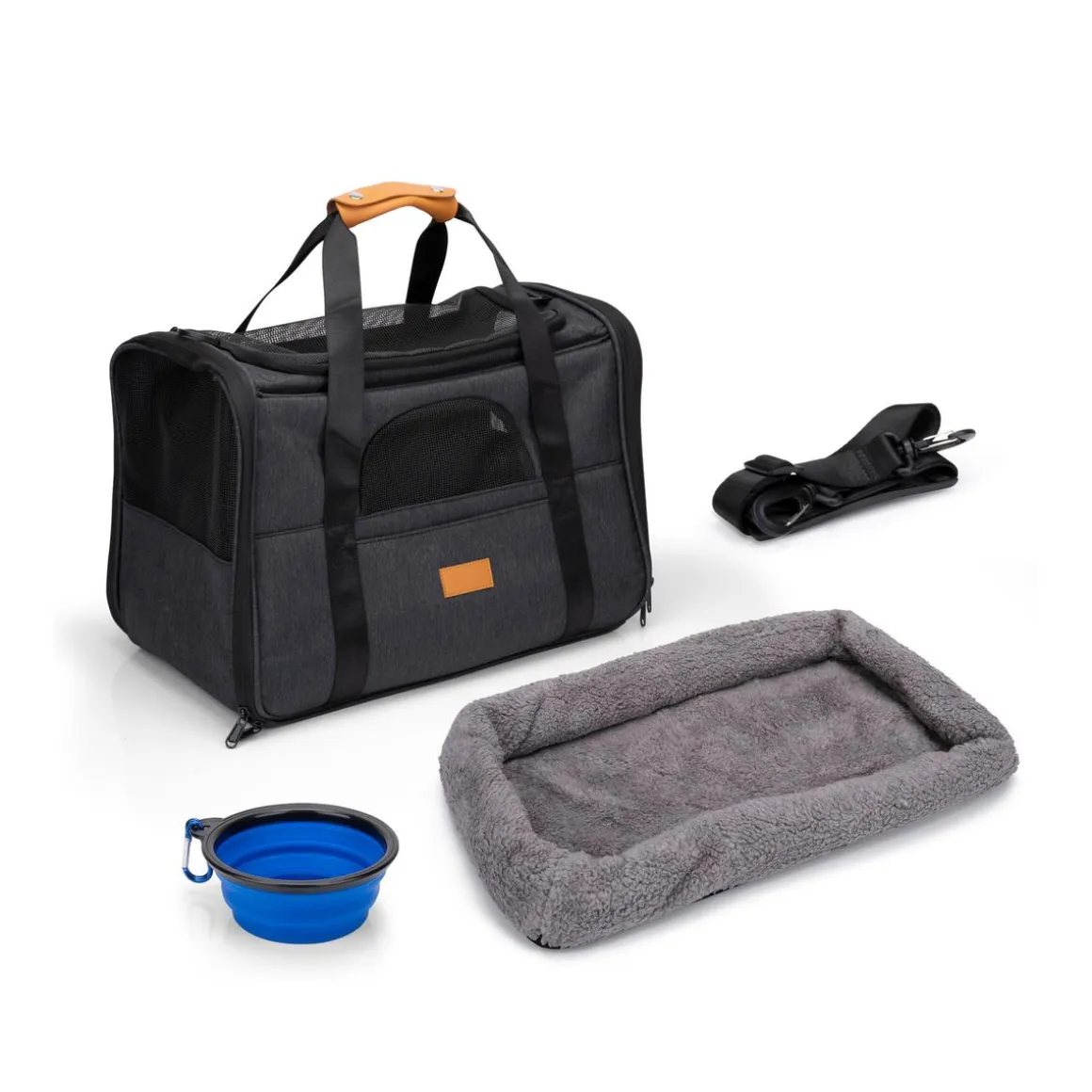 Hundetasche Textil Set 4-teilig