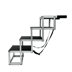 Hundetreppe faltbar mit 4 Stufen 77 x 44 x 64 cm