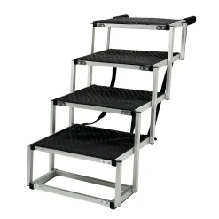 Hundetreppe faltbar mit 4 Stufen 77 x 44 x 64 cm