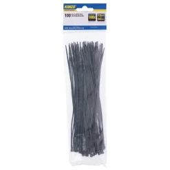 Kabelbinder Set 20 cm schwarz 100 Stk.