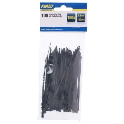 Kabelbinder Set 10 cm 100 Stk. schwarz