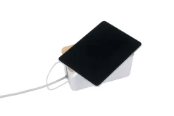 Kabelbox klein mit Holzdeckel weiss