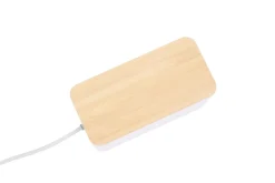 Kabelbox klein mit Holzdeckel weiss