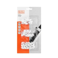Kabelklemme Set 100-teilig weiss