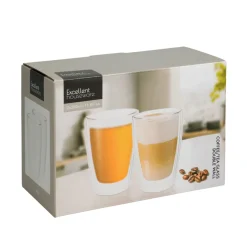 Kaffeeglas doppelwandig 2er Set 350 ml