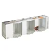 Kaffeeglas mit Henkel 3er Set 400 ml