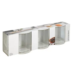 Kaffeeglas mit Henkel 3er Set 400 ml