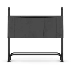 Kaminholzregal mit Abdeckung HELM 120 x 36 x 117 cm schwarz