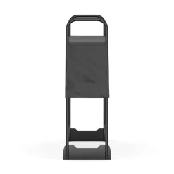 Kaminholzregal mit Abdeckung HELM 120 x 36 x 117 cm schwarz