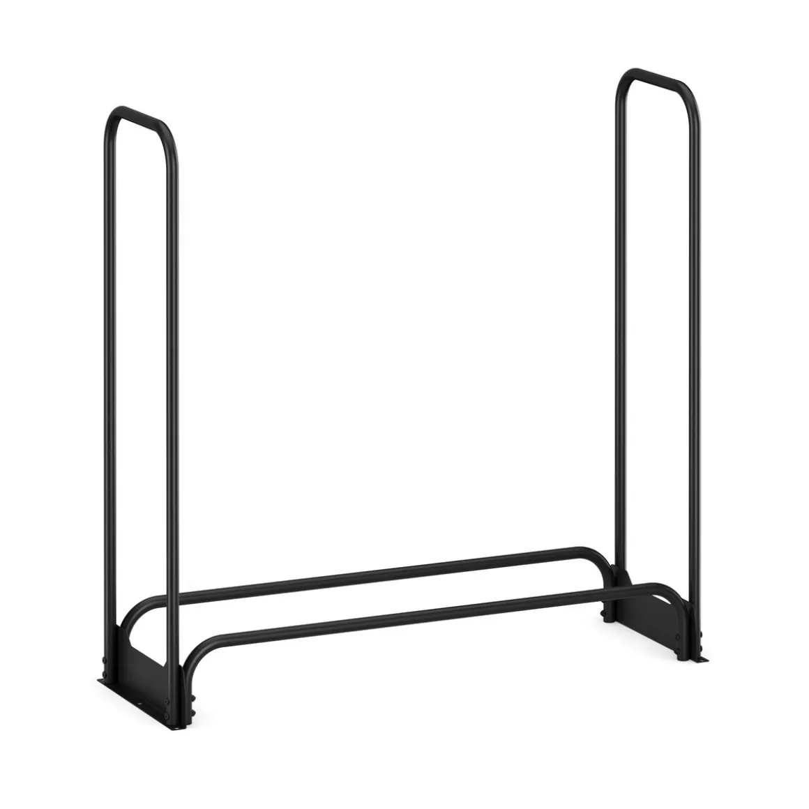 Kaminholzregal mit Abdeckung HELM 120 x 36 x 117 cm schwarz