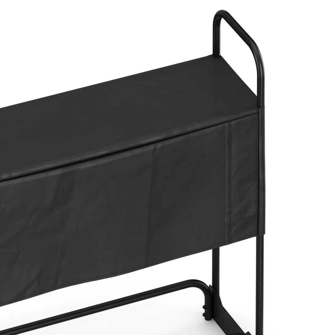 Kaminholzregal mit Abdeckung HELM 120 x 36 x 117 cm schwarz