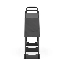Kaminholzregal mit Abdeckung HELM 260 x 36 x 117 cm schwarz