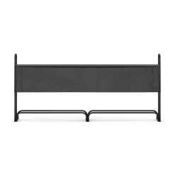 Kaminholzregal mit Abdeckung HELM 260 x 36 x 117 cm schwarz
