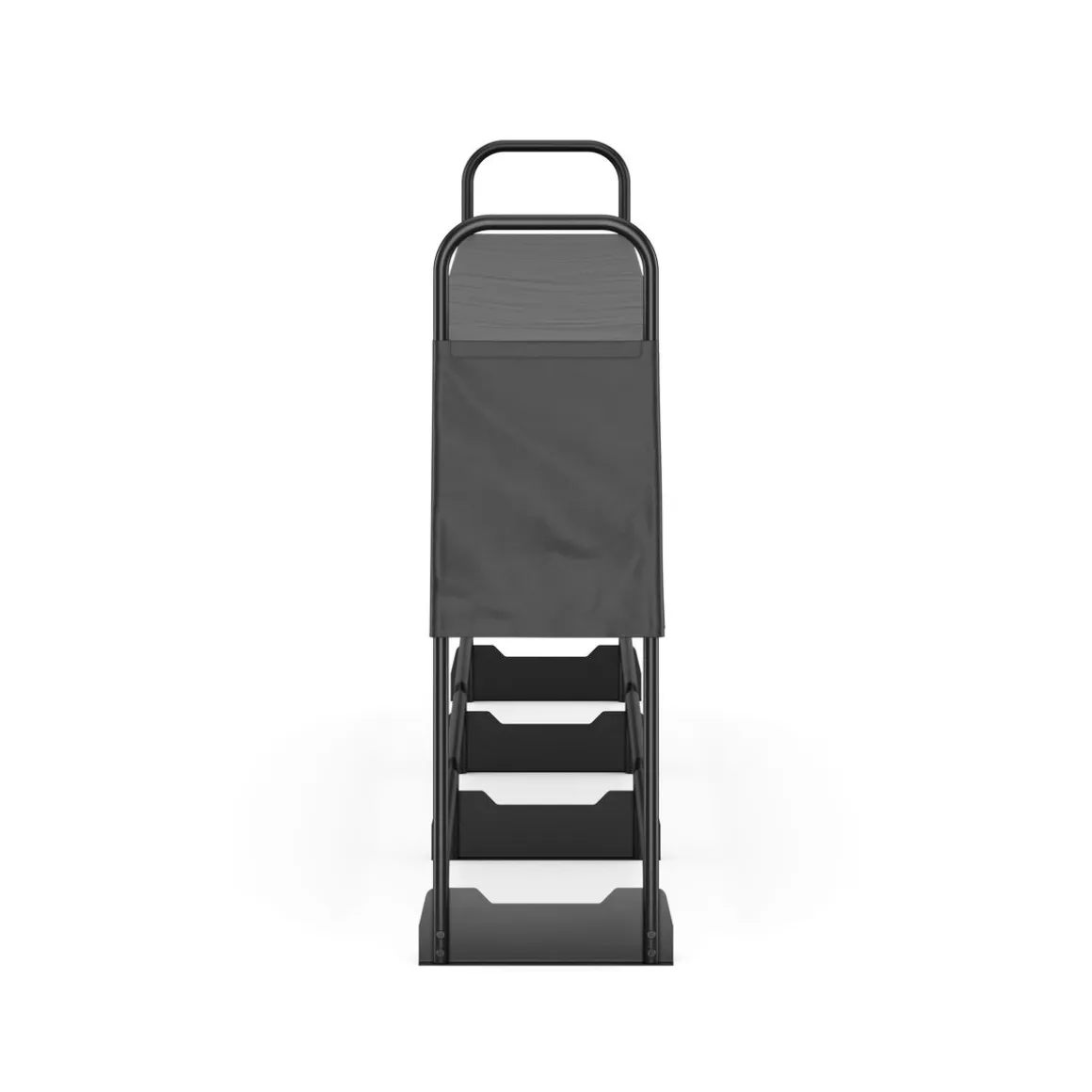 Kaminholzregal mit Abdeckung HELM 386 x 36 x 117 cm schwarz