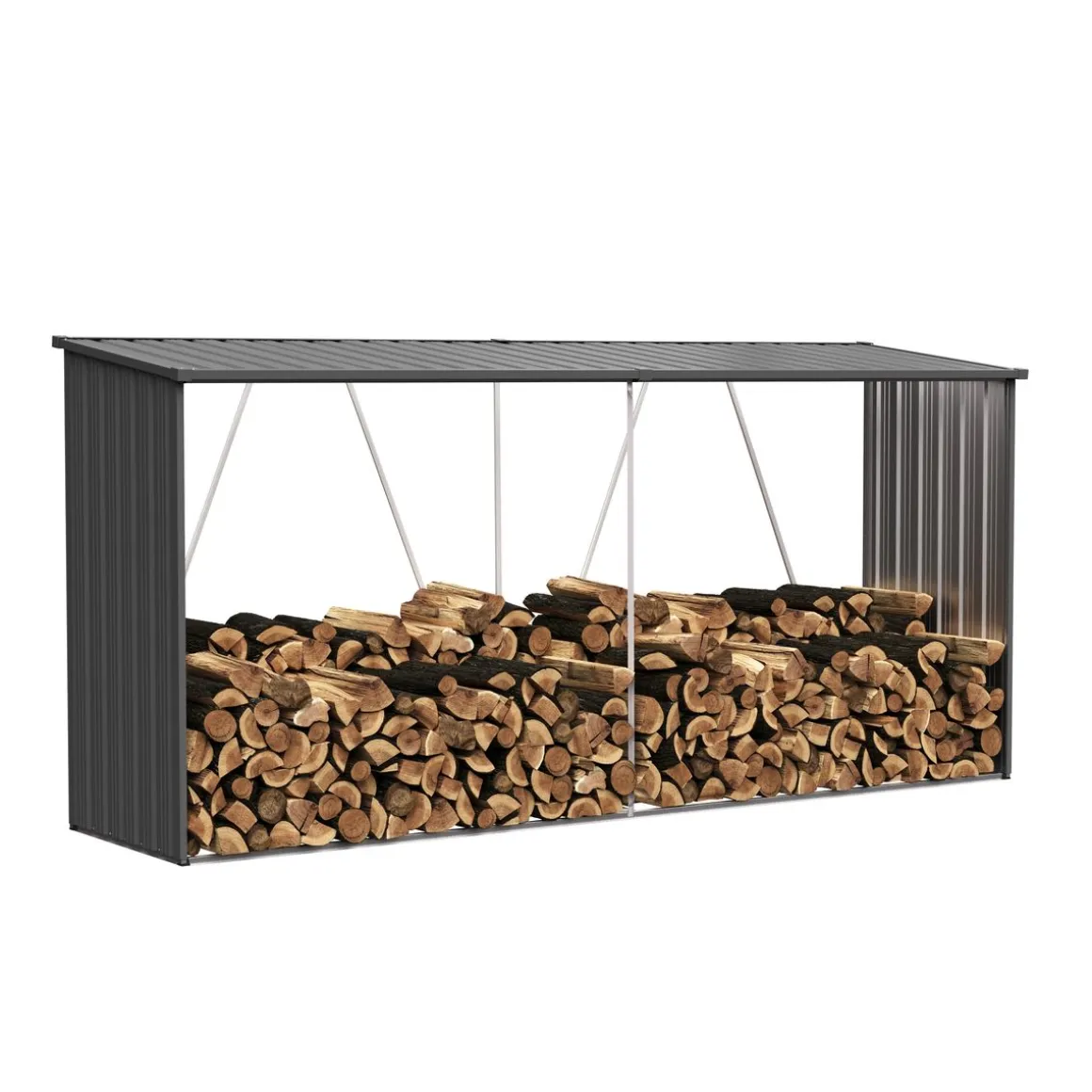 Kaminholzregal Outdoor 330 x 84 x 152 cm
