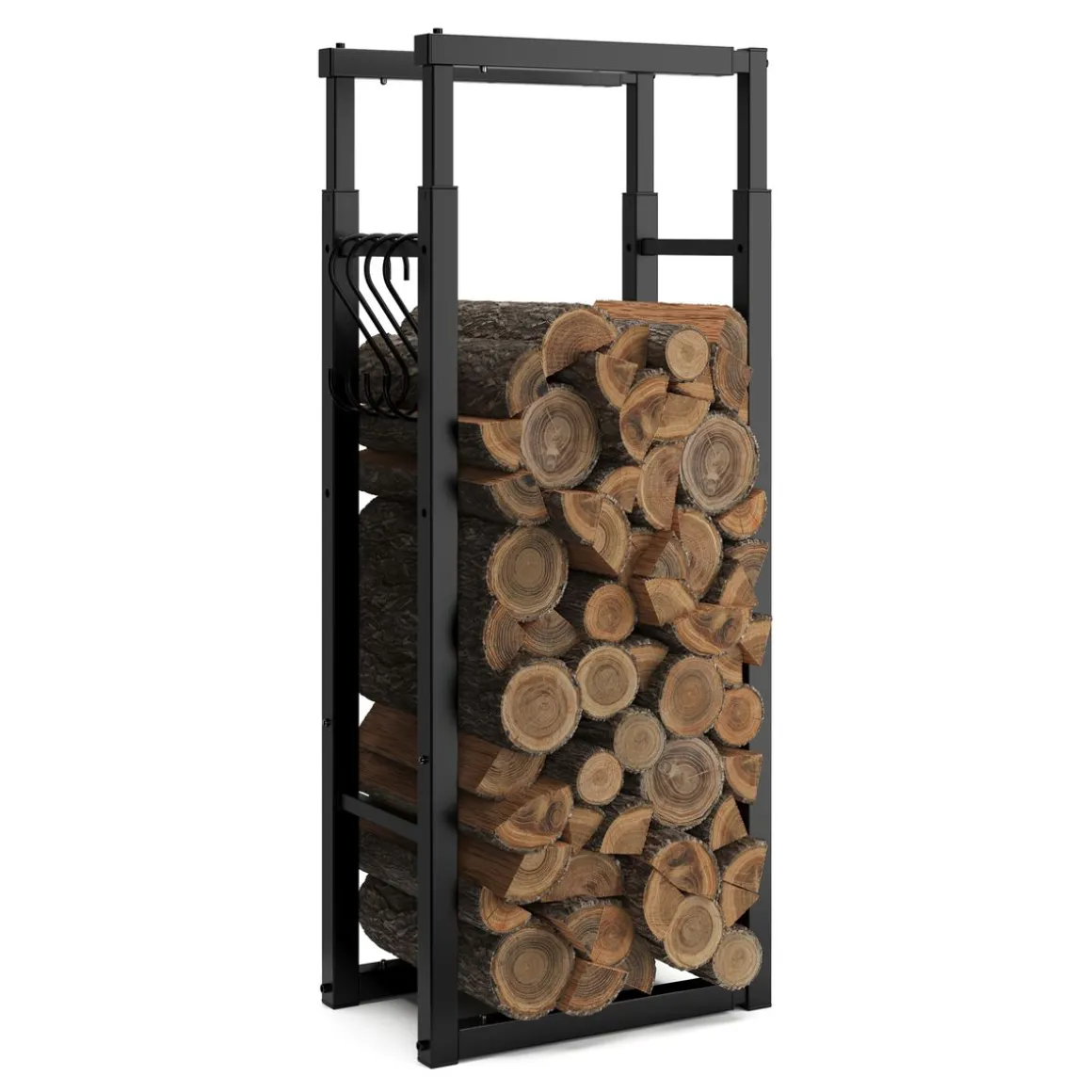 Kaminholzregal verstellbar 60 x 25 x 150 cm