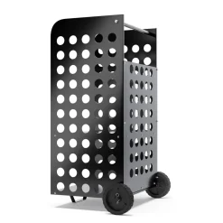 Kaminholzwagen Metall schwarz