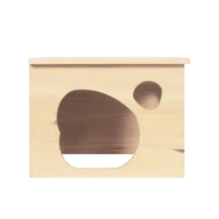 Kaninchen Meerschweinchen Haus Holz 40 x 31 x 23 cm natur