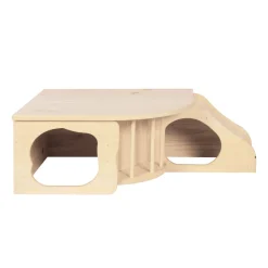 Kaninchen Meerschweinchen Haus Holz 60 x 37 x 20 cm natur