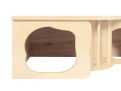 Kaninchen Meerschweinchen Haus Holz 60 x 37 x 20 cm natur