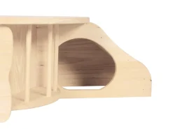 Kaninchen Meerschweinchen Haus Holz 60 x 37 x 20 cm natur