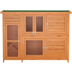 Kaninchenstall Holz BUNLO 145 x 52 x 107 cm