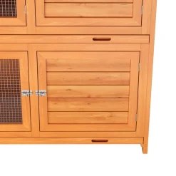 Kaninchenstall Holz BUNLO 145 x 52 x 107 cm