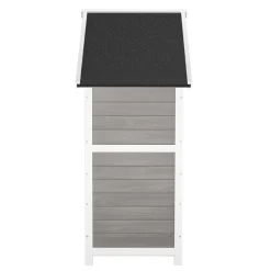 Kaninchenstall Holz BUNNIX 140 x 53 x 110 cm grau/weiss