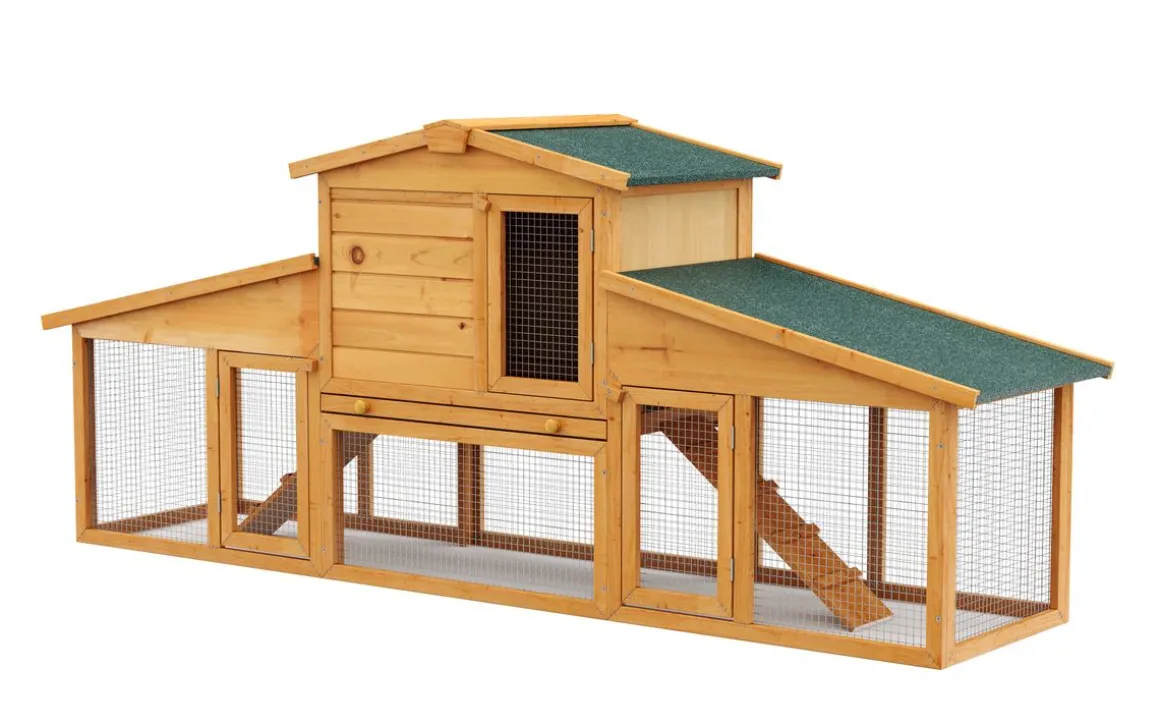 Kaninchenstall KLOPFER 204 x 45 x 85 cm