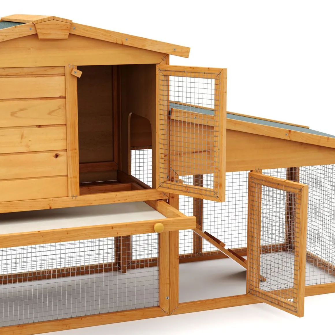 Kaninchenstall KLOPFER 204 x 45 x 85 cm