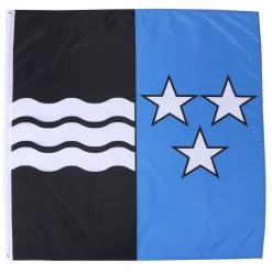 Kantonsflagge Aargau 120 x 120 cm