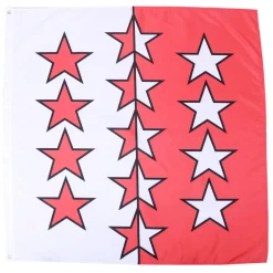 Kantonsflagge Wallis 120 x 120 cm