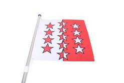 Kantonsflagge Wallis 120 x 120 cm