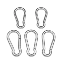 Karabiner Edelstahl 10 cm 5er Set