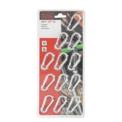 Karabiner Stahl 5 cm 12er Set
