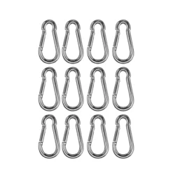 Karabiner Stahl 5 cm 12er Set