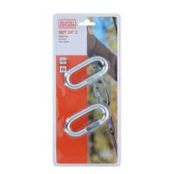 Karabiner Stahl 1 cm 2er Set