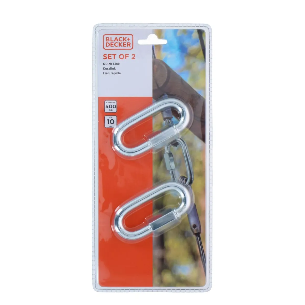 Karabiner Stahl 1 cm 2er Set
