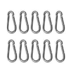 Karabiner Stahl 6 cm 10er Set