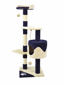Katzenbaum BAGHIRA 112 cm blau/beige