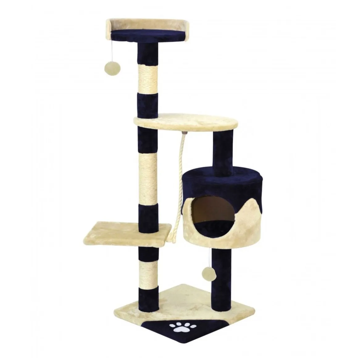 Katzenbaum BAGHIRA 112 cm blau/beige