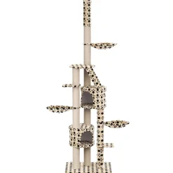 Katzenbaum BALU 265 cm beige mit Pfoten