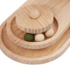 Katzenbaum Kratzstamm mit Spielzeug 42 x 38 cm braun