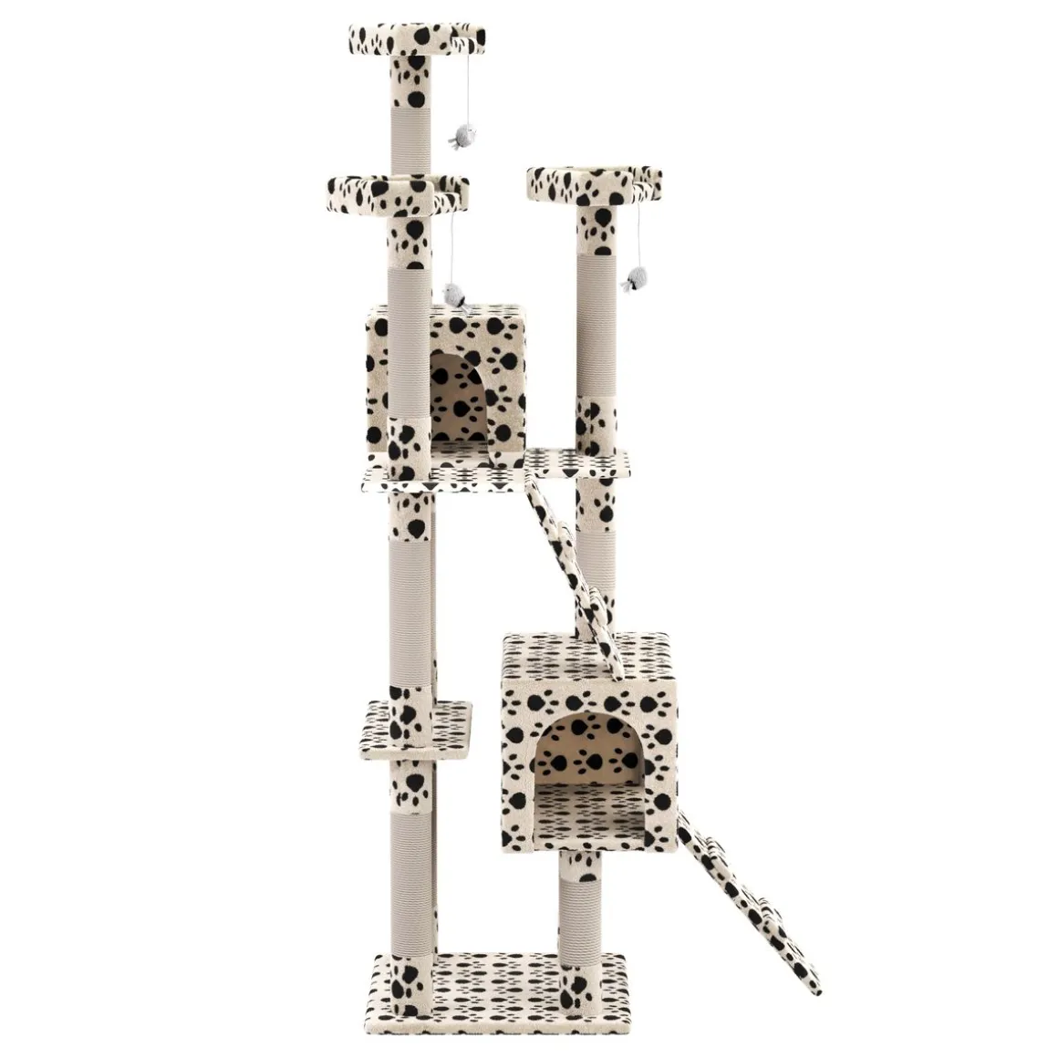 Katzenbaum MAX 182 cm beige mit Pfoten