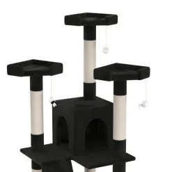 Katzenbaum MAX 182 cm schwarz