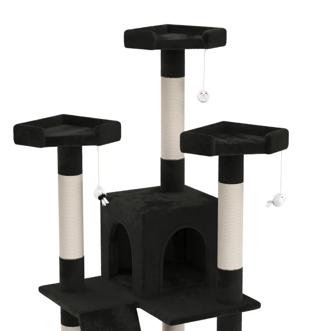Katzenbaum MAX 182 cm schwarz