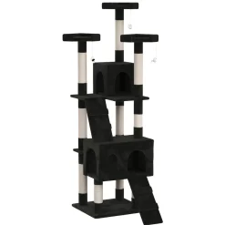 Katzenbaum MAX 182 cm schwarz