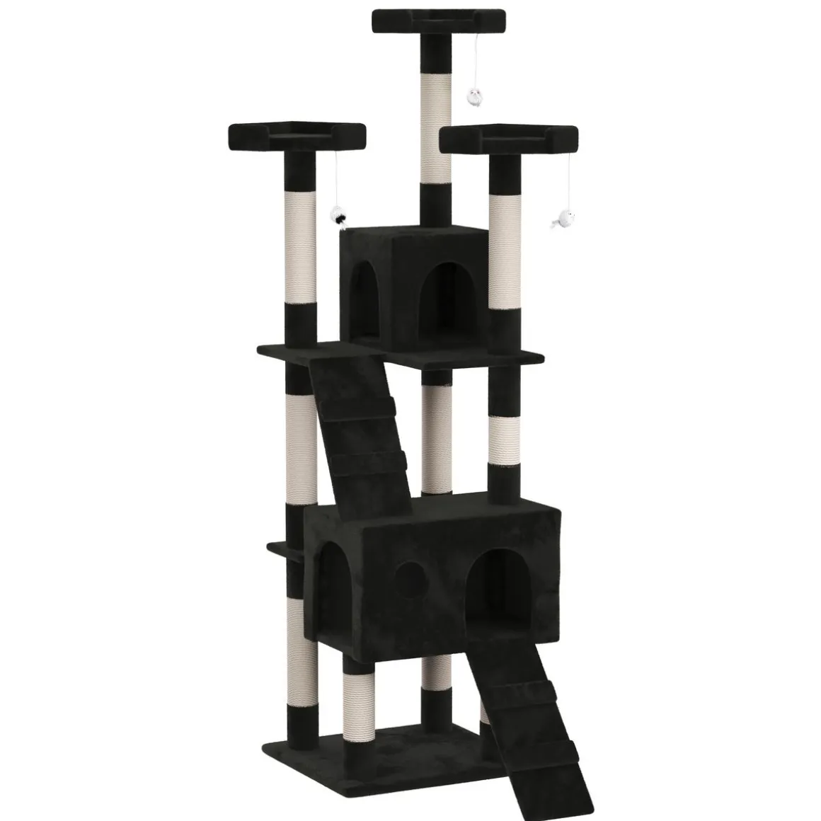 Katzenbaum MAX 182 cm schwarz