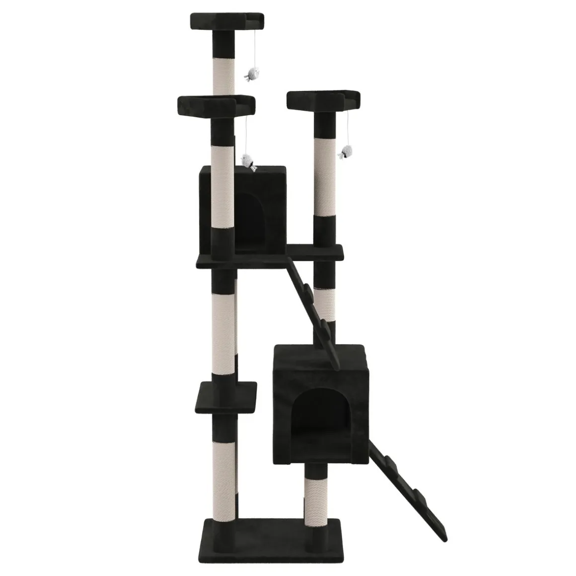 Katzenbaum MAX 182 cm schwarz