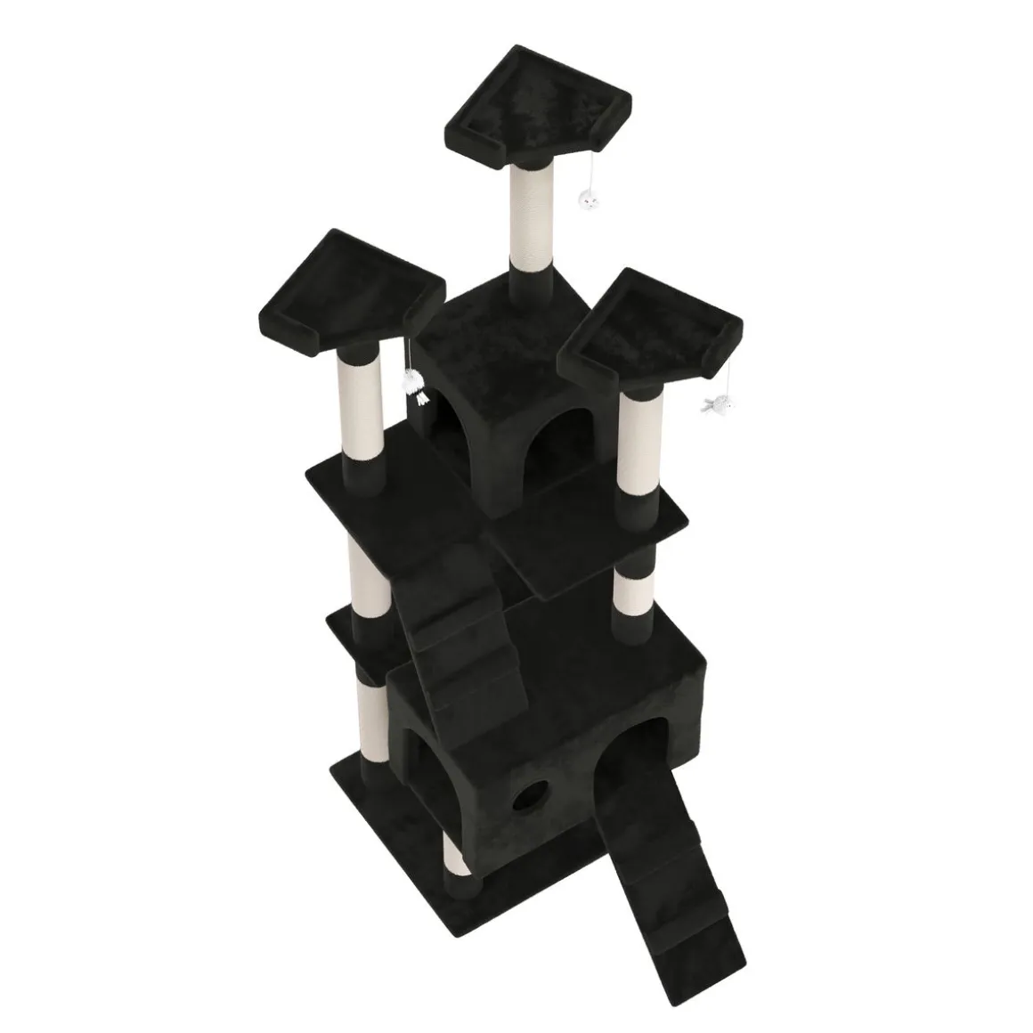 Katzenbaum MAX 182 cm schwarz